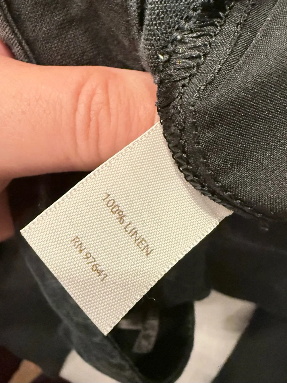J Jill Black Linen Cropped Pants Black Size 12 H